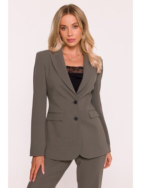 Stylove Stylove Marynarka S417 Khaki A-Line Fit
