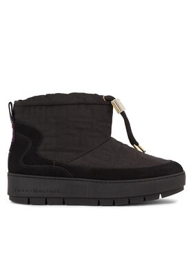 Tommy Hilfiger Tommy Hilfiger Апрески Tommy Monogram Snowboot FW0FW07637 Черен