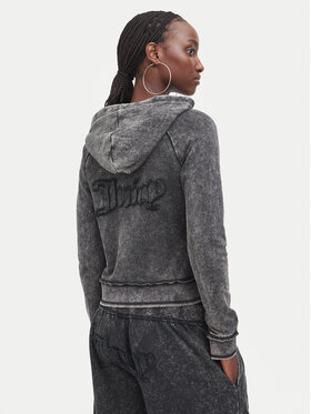 Juicy Couture Juicy Couture Džemperis ar kapuci JCWAS226320 Melns Regular Fit