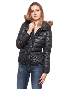 Lee Lee Kurtka damska PUFFER JACKET Czarny Regular Fit