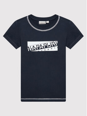Napapijri Napapijri T-shirt Sob NP0A4FP7 D Tamnoplava Regular Fit
