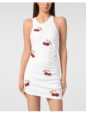 PHILIPP PLEIN PHILIPP PLEIN Abito da sera 24207 Bianco Fitted Fit