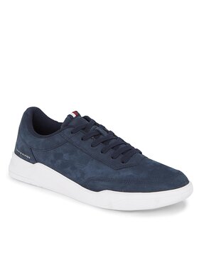 Tommy Hilfiger Tommy Hilfiger Sneakersy Elevated Cupsole Nubuck FM0FM04933 Niebieski