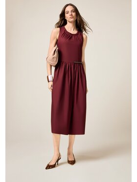 Oltre Oltre Vestito da giorno 7371R104913N036 Bordeaux A-Line Fit