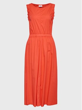 Deha Deha Kleid für den Alltag D83096 Korallenfarben Regular Fit