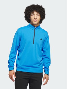 adidas adidas Koszulka techniczna Lightweight Half-Zip Błękitny Regular Fit