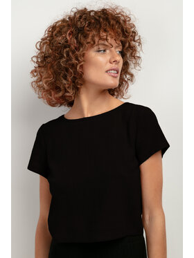 Tessita Tessita T-Shirt TOP T401_4_XXL Czarny Classic Fit