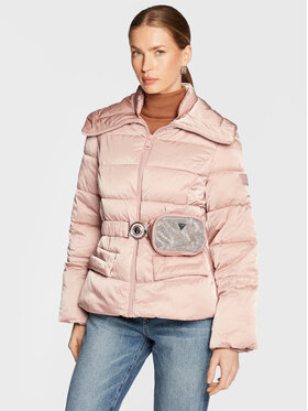 Guess Guess Pehelykabát Glitzy W2BL56 WEX12 Rózsaszín Regular Fit