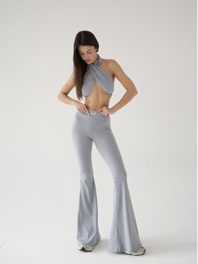 MissDenim MissDenim Top Soft Touch Szary Second Skin Fit