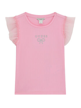 Guess Guess Póló K6RI12 KCU20 Rózsaszín Regular Fit