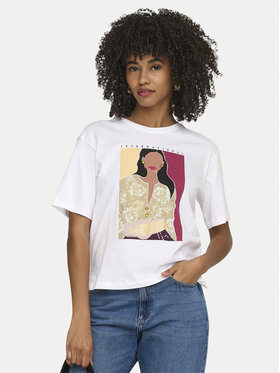 ONLY ONLY T-krekls Susan 15372179 Balts Regular Fit