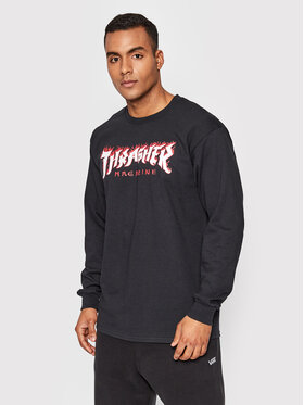 Thrasher Thrasher Marškinėliai ilgomis rankovėmis Possessed Logo Juoda Regular Fit