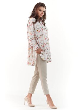 Infinite You Infinite You Koszula M162 Écru Basic Fit