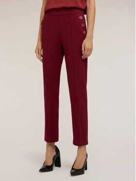 Motivi Motivi Pantaloni di tessuto P095Q004174N036 Bordeaux Regular Fit