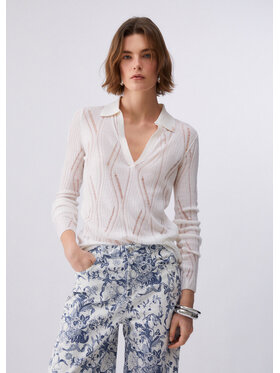 Liu Jo Liu Jo Maglione CA6062MA77QP9581 Bianco Regular Fit