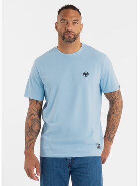 PITBULL PITBULL T-Shirt SMALL LOGO Niebieski Regular Fit