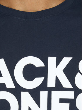 Jack & Jones Jack & Jones Marškinėliai Corp 12151955 Tamsiai mėlyna Slim Fit