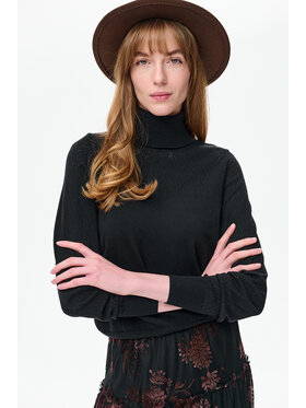 blue shadow blue shadow Sweter Tonia Czarny Regular Fit