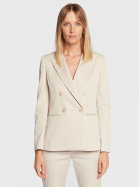 Marella Marella Švarkas Gio 30460128 Écru Regular Fit