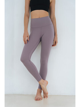 Moonholi Moonholi Legginsy YOGGINGS LONG Fioletowy Classic Fit