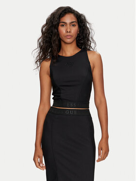 Guess Guess Блуза Emi W4YP18 KC2E2 Черен Regular Fit