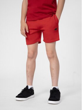 4F 4F Pantaloncini sportivi 4FJSS23TSHOM048 Rosso Regular Fit