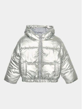 United Colors Of Benetton United Colors Of Benetton Pūkinė striukė 22Z0CN02Q Sidabrinė Regular Fit