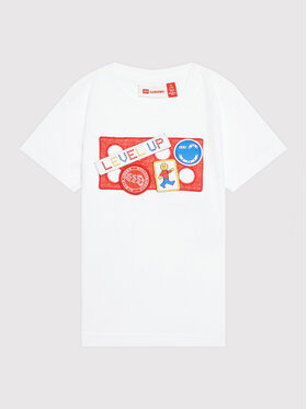 LEGO Wear LEGO Wear T-Shirt Ticho 11010432 Biały Regular Fit