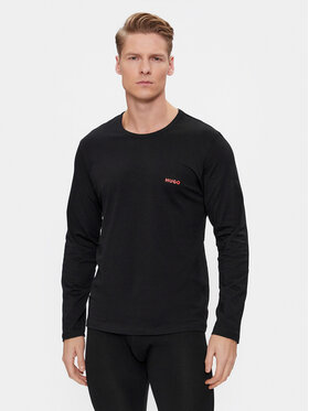 Hugo Hugo Rinkinys: 3 ilgarankoviai marškinėliai 50492631 Juoda Regular Fit
