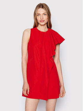 Sisley Sisley Sukienka koktajlowa 4QPL5VI46 Czerwony Regular Fit
