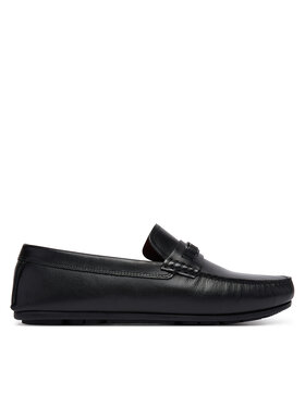 Tommy Hilfiger Tommy Hilfiger Mokasini Flag Lth Hardware Driver FM0FM06089 Črna