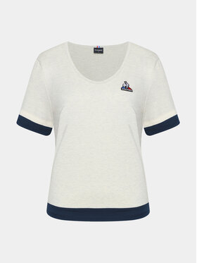 Le Coq Sportif Le Coq Sportif Majica 2320636 Écru Regular Fit