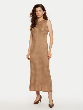 Tommy Hilfiger Tommy Hilfiger Trikotažinė suknelė WW0WW43999 Ruda Slim Fit