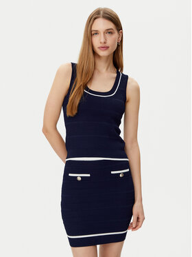 Guess Guess Blúzka 5RGR03 5640Z Tmavomodrá Regular Fit