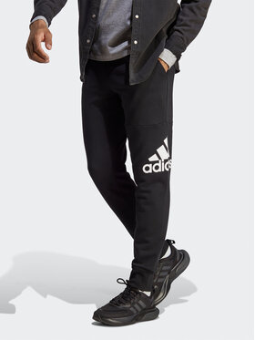 adidas adidas Teplákové nohavice Essentials French Terry Tapered Cuff Logo Joggers HA4342 Čierna Regular Fit