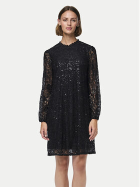 Pieces Pieces Sukienka koktajlowa Olline 17151584 Czarny Regular Fit