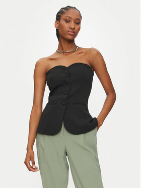 ViCOLO ViCOLO Top TS0098 Črna Slim Fit