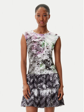 Desigual Desigual Každodenní šaty Grey Lacroix 25WWVK07 Barevná Regular Fit