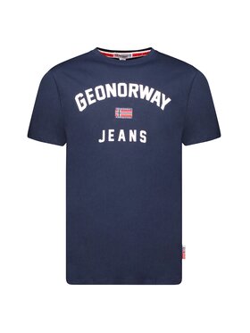 Geographical Norway Geographical Norway T-Shirt SY1361H/GN-Navy Granatowy Regular Fit