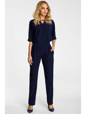 Made of Emotion Made of Emotion Jumpsuit M334 Blu scuro Custom Fit