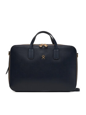 Tommy Hilfiger Tommy Hilfiger Geantă pentru laptop Th Icon Laptop Bag AW0AW18004 Bleumarin