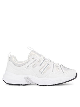 Calvin Klein Jeans Calvin Klein Jeans Sneakersy Retro tennis Laceup YW0YW01044 Bílá