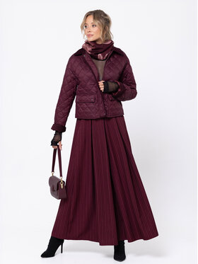 Miss LK Miss LK Spodnie materiałowe MISSLKS Bordowy Wide Leg