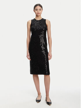 Marella Marella Sukienka koktajlowa Adetto 2523326024 Czarny Regular Fit
