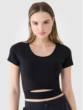 4F 4F T-shirt 4FRSS25TTSHF2695-20S Nero Authentic Slim Fit