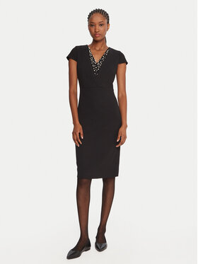 Rinascimento Rinascimento Rochie cocktail CFC0125515003 Negru Slim Fit