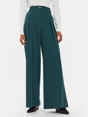 Maryley Maryley Kalhoty z materiálu 24IB579/43GU Zelená Regular Fit
