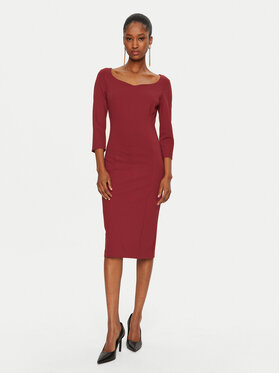 Rinascimento Rinascimento Rochie cocktail CFC0122084003 Roșu Regular Fit
