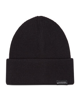 Calvin Klein Calvin Klein Kepurė Leather Patch Docker Beanie K50K510978 Juoda