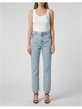 PHILIPP PLEIN PHILIPP PLEIN Jeansy 31767 Modrá Straight Fit